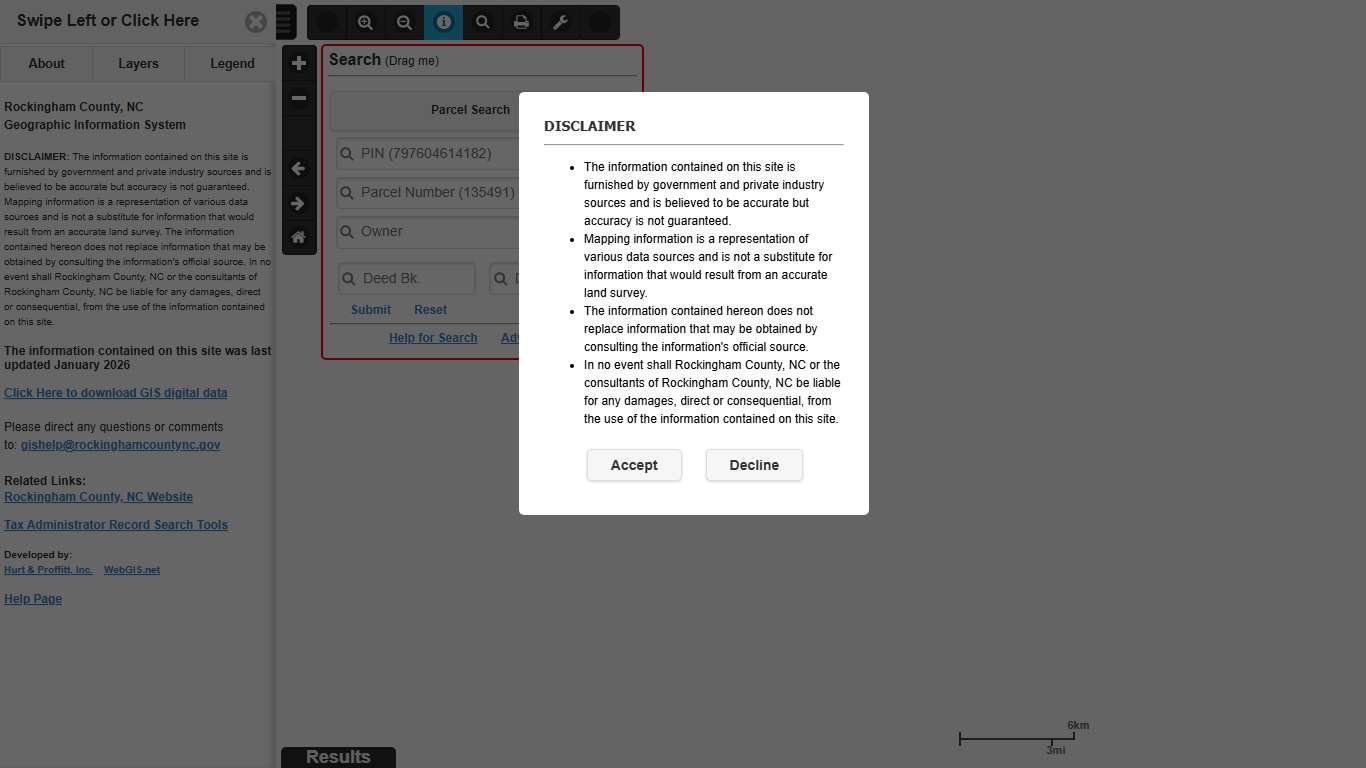 Rockingham County NC WebGIS